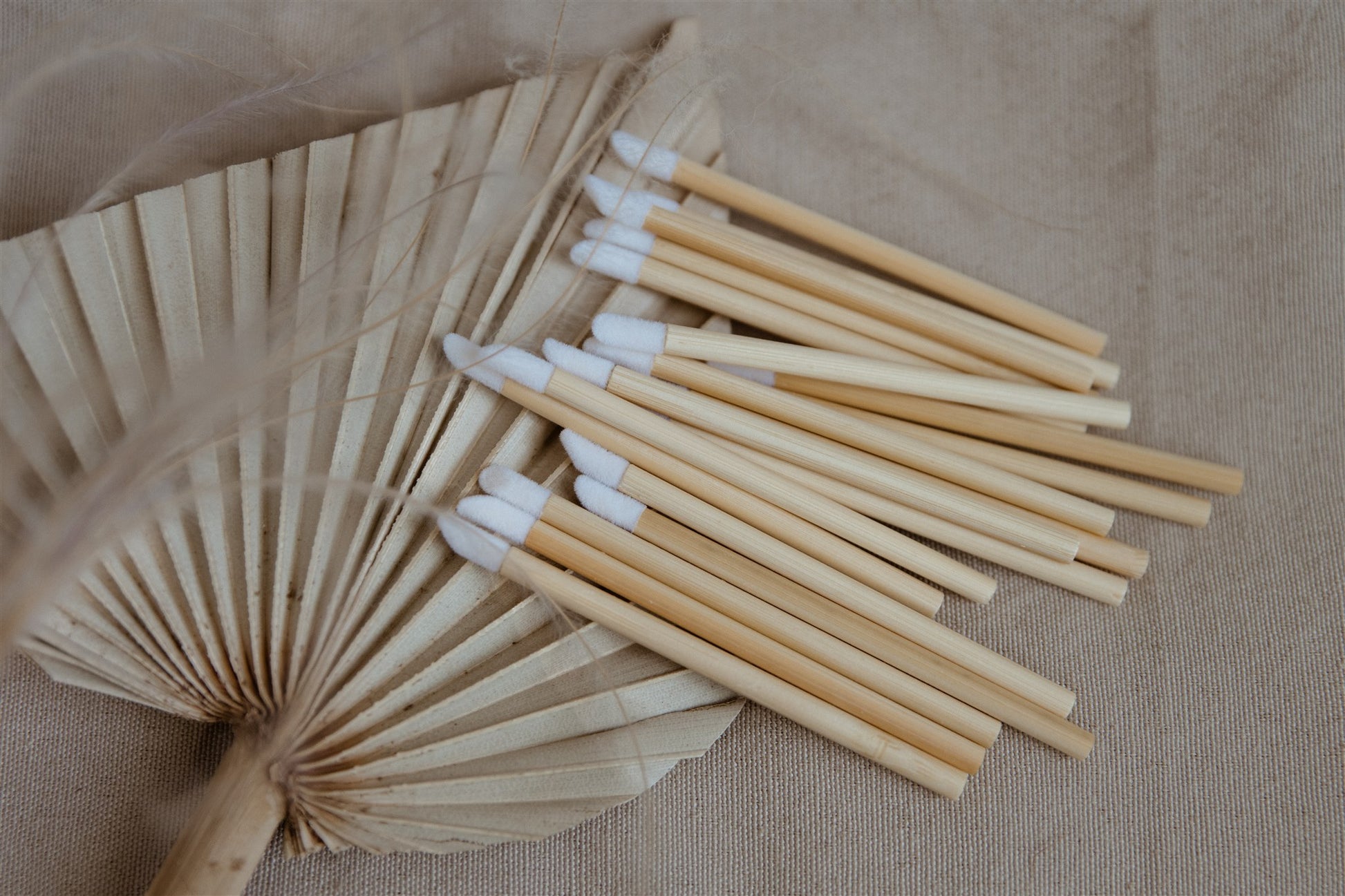 Eco-friendly packaging for bamboo flocked tip applicators