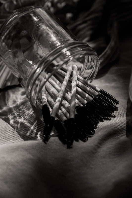 Eco-friendly bamboo mascara wands for lash artists